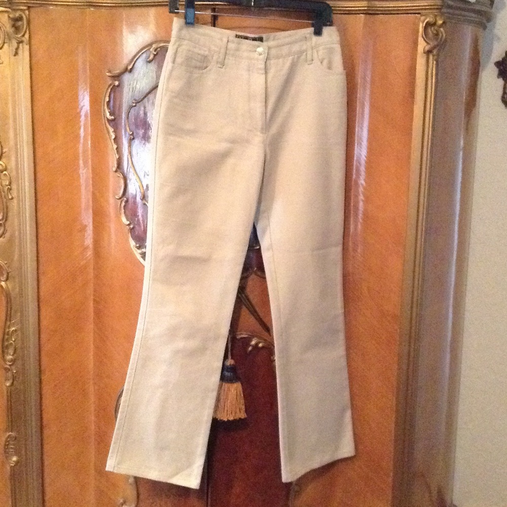 FENDI Vintage Cream Straight Leg Jeans